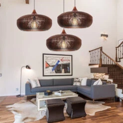 Rustic Farmhouse Wooden Pendant Light -Demolights Sales Store DL10301RusticFarmhouseWoodenPendantLight 3