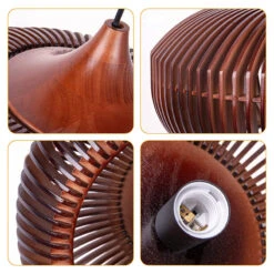 Rustic Farmhouse Wooden Pendant Light -Demolights Sales Store DL10301RusticFarmhouseWoodenPendantLight 5