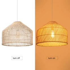 Handmade Wicker Hanging Lamp Round Ceiling Light Fixture -Demolights Sales Store DL10303HandmadeWickerHangingLampRoundCeilingLightFixture 5 1