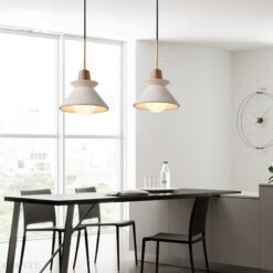 Nordic Simple Cement Single Head Pendant Lights -Demolights Sales Store DL10306