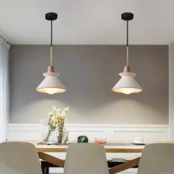 Nordic Simple Cement Single Head Pendant Lights
