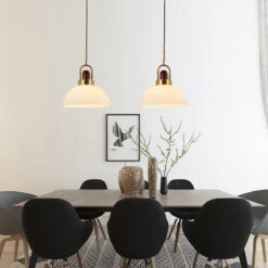 Modern Design Hanging Lamp White Glass Shade Pendant Light With Wooden Top 30 Modern Design Hanging Lamp White Glass Shade Pendant Light With Wooden Top -Demolights Sales Store DL10307ModernDesignHangingLampWhiteGlassShadePendantLightwithWoodenTop 3