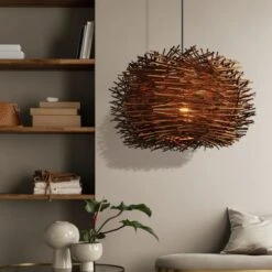 Wood Modern Geometric Shape Pendant Lights 12 Wood Modern Geometric Shape Pendant Lights -Demolights Sales Store DL10319 6