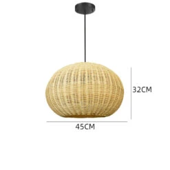 Round Wicker Rattan Basket Pendant Light 13 Round Wicker Rattan Basket Pendant Light -Demolights Sales Store DL10323RoundWickerRattanBasketPendantLight 7
