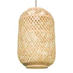 Lantern Pendant Light Bamboo Lampshades For Dining Room -Demolights Sales Store DL10325 5 1