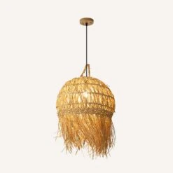 Unique Shade Bamboo Hanging Lighting Modern Style -Demolights Sales Store DL10332UniqueShadeHangingLightingModernStyle 6