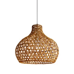 Retro Rattan Pendant Lights Woven Basket Shade -Demolights Sales Store DL10334RetroRattanPendantLightsWovenBasketShade 2 1