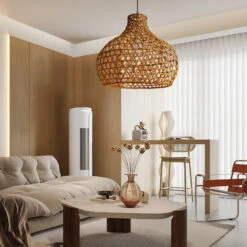Retro Rattan Pendant Lights Woven Basket Shade -Demolights Sales Store DL10334RetroRattanPendantLightsWovenBasketShade 6