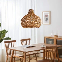Retro Rattan Pendant Lights Woven Basket Shade -Demolights Sales Store DL10334RetroRattanPendantLightsWovenBasketShade 9 1