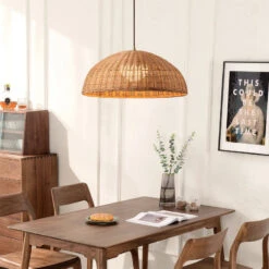 Coastal Rattan Pendant Lights Hat Shade Lamp -Demolights Sales Store DL10335CoastalRattanPendantLightsHatShadeLamp 5