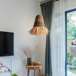 Seagrass Fringe Pendant Light Lamp -Demolights Sales Store DL10337SeagrassFringePendantLightLamp 9