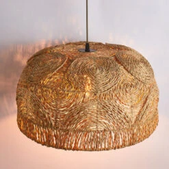 Natural Rattan Handwoven Pendant Lampshade -Demolights Sales Store DL10353 5 1