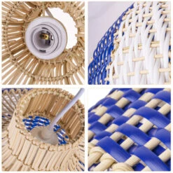 Rattan Pendant Light Hand Woven Coastal Decor -Demolights Sales Store DL10354RattanPendantLightHandWovenCoastalDecor 4