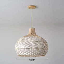 Rattan Woven Lamp Shade Large Pendant Light -Demolights Sales Store DL10355RattanWovenLampShadeLargePendantLight 7