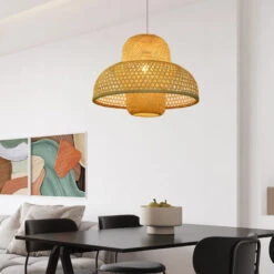 Handcrafted Bamboo Woven Pendant Light 12 Handcrafted Bamboo Woven Pendant Light -Demolights Sales Store DL10359HandcraftedBambooWovenPendantLight 5