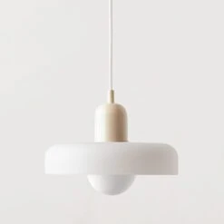 Modern Colorful Glass Shade Pendant Light -Demolights Sales Store DL10361 Beige white 1