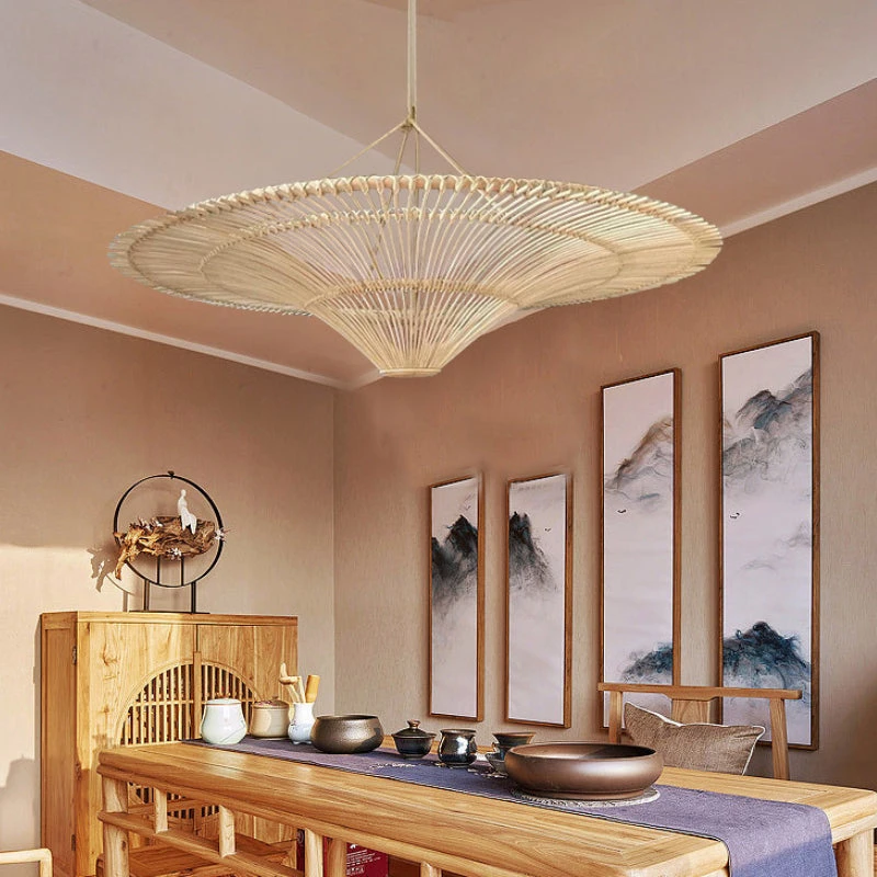 Modern Large Rattan Pendant Lights Lampshade 3 Modern Large Rattan Pendant Lights Lampshade - Image 3