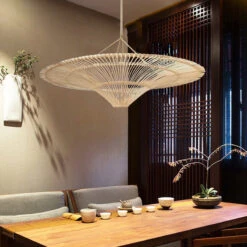 Modern Large Rattan Pendant Lights Lampshade -Demolights Sales Store DL10391 5