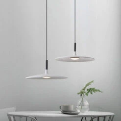 Industrial Simple Graceful Flying Saucer Pendant Light