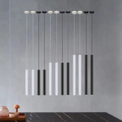 Nordic Long Tube Length Adjustable Home Dining Room Pendant Lights -Demolights Sales Store DL2003 4 1
