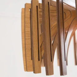 Mid Century Modern Wood Pendant Light Handmade Lamp -Demolights Sales Store DL2004 3