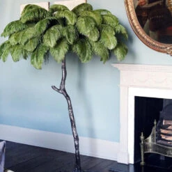 Luxury Ostrich Feather Brass Floor Lamp -Demolights Sales Store DL2008 19