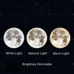 Moon Wall Lamp Modern Light Trichromatic Light Adjustable Creative Corridor Mural Lamp -Demolights Sales Store DL2022 16