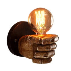Industrial Retro Fist Wall Lamp Resin Lighting Fixture For Indoor Wall Decor -Demolights Sales Store DL2023 13