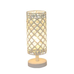Crystal Table Lamps Silver Bedside Nightstand Lamp Desk Lamp For Living Room -Demolights Sales Store DL2029 5