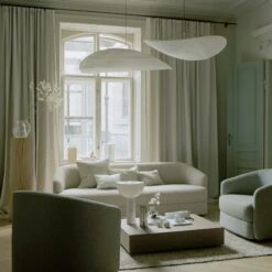 Nordic Design Modern Living Room Bedroom Restaurant Silk Fabric Lamps -Demolights Sales Store DL2030 2