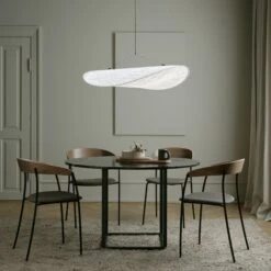 Nordic Design Modern Living Room Bedroom Restaurant Silk Fabric Lamps -Demolights Sales Store DL2030 4 1