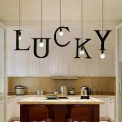 Loft Style English Letters DIY Portfolio Iron Droplight Industrial Vintage LED Pendant Light Fixtures Hanging Lamp Lighting