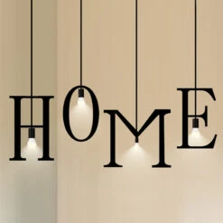 Loft Style English Letters DIY Portfolio Iron Droplight Industrial Vintage LED Pendant Light Fixtures Hanging Lamp Lighting -Demolights Sales Store DL2038 7 1