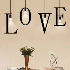 Loft Style English Letters DIY Portfolio Iron Droplight Industrial Vintage LED Pendant Light Fixtures Hanging Lamp Lighting -Demolights Sales Store DL2038 9 1