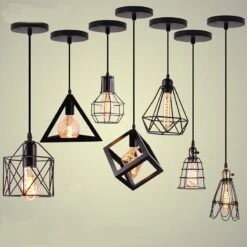 Black Pendant Light Creative Minimalist Style Hanging Lamp