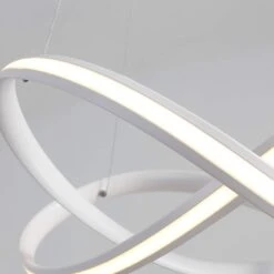 Modern Minimalist Dimmable Acrylic White Chandelier For Bedroom Living Room -Demolights Sales Store DL2059 4