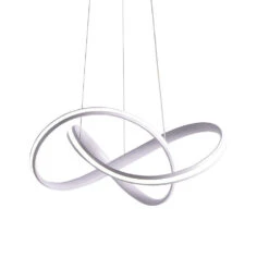 Modern Minimalist Dimmable Acrylic White Chandelier For Bedroom Living Room -Demolights Sales Store DL2059 5 1