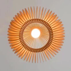 Farmhouse Chandelier Wooden Pumpkin Lamp Rustic Small Pendant Light -Demolights Sales Store DL2060 6