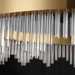 Modern Minimalist Round Lamp Luxury Crystal Chandelier Decorative Hanging Light -Demolights Sales Store DL2061 4 1