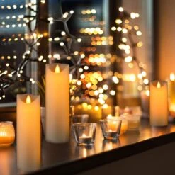 Flameless Flickering Electrical Paraffin Wax LED Candle -Demolights Sales Store DL2068 6