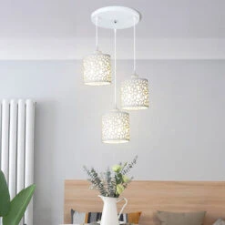 Modern Nordic Pendant Lights Fixtures Iron Hollow Out Chandelier -Demolights Sales Store DL2069 12