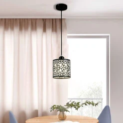 Modern Nordic Pendant Lights Fixtures Iron Hollow Out Chandelier