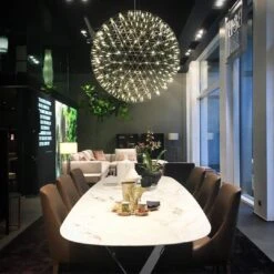 Stainless Steel LED Firework Raimond Pendant Light -Demolights Sales Store DL2081 1