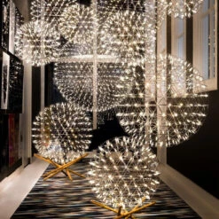 Stainless Steel LED Firework Raimond Pendant Light