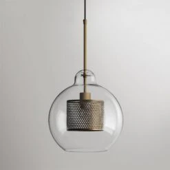 Modern Style 1 Light Globe Glass Pendant Light -Demolights Sales Store DL2082 12 1