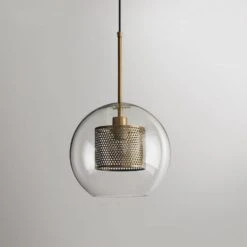 Modern Style 1 Light Globe Glass Pendant Light -Demolights Sales Store DL2082 13