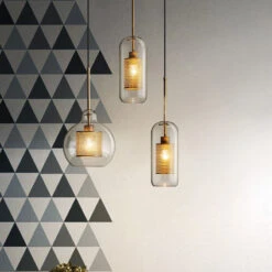 Modern Style 1 Light Globe Glass Pendant Light -Demolights Sales Store DL2082 15 1