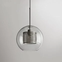Modern Style 1 Light Globe Glass Pendant Light -Demolights Sales Store DL2082 17 1