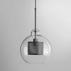 Modern Style 1 Light Globe Glass Pendant Light -Demolights Sales Store DL2082 18 1
