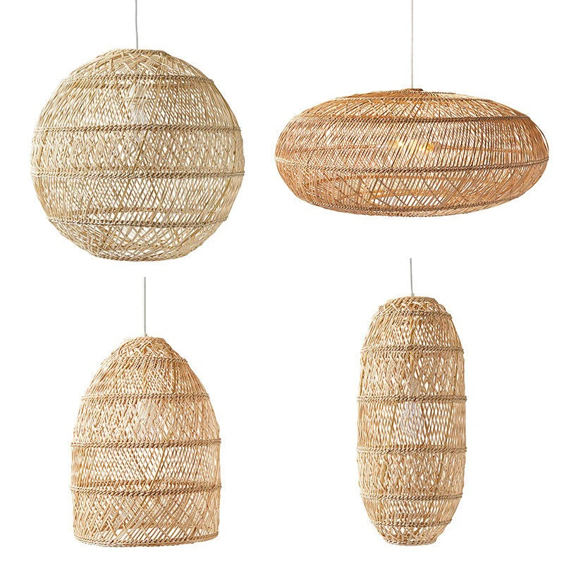 Basket Rattan Woven Lantern Chandelier Pendant Lamp Shade 5 Basket Rattan Woven Lantern Chandelier Pendant Lamp Shade - Image 5